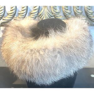 New Saks Off Fifth Fox Head/Neck Wrap